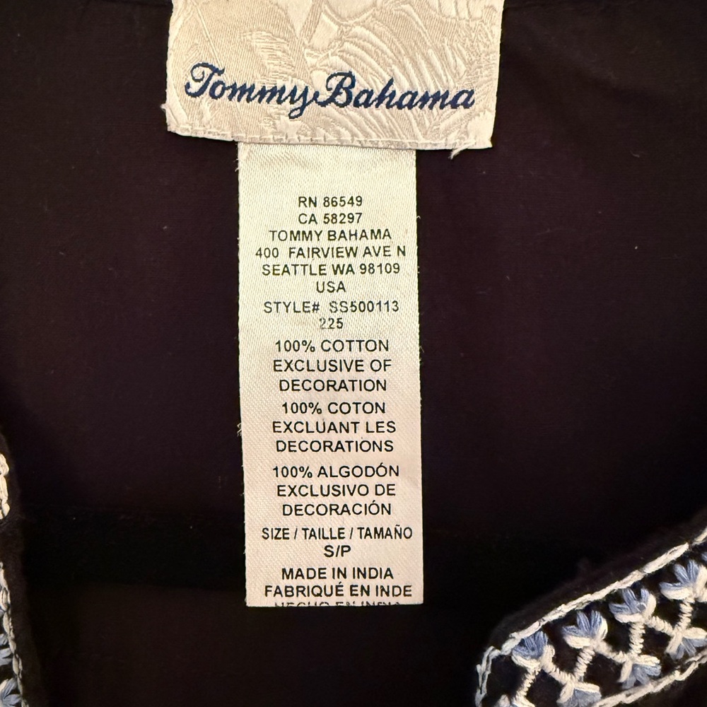 Tommy Bahama Black and White Crochet Dress - Picture 2 of 4